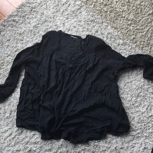Express Black Loose Blouse